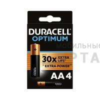 Элемент питания Duracell LR6 BL4 OPTIMUM  (4/64/16000)