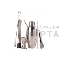 Набор коктейльный XIAOMI CIRCLE JOY, Cocktail Shaker Bar Set, нержавеющая сталь, серебристый (арт.CJ-CSB01)