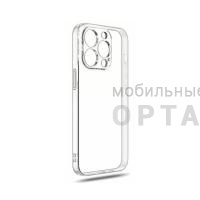 Чехол прозрачный силикон в техпаке, для iPhone 15
