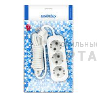 Удлинитель Smartbuy 3 гнезда 1,5 метра 16А/3,5кВт с заземлением ПВС 3х1,0 (SBE-16-3-1,5-Z) (1/40)