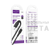 Кабель Type-C to Type-C HOCO X120 Beneficio, 1.0м, 60W, PD 60W,  черный