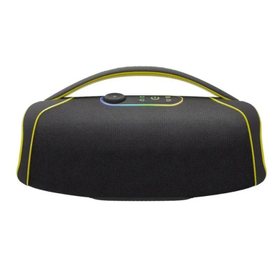 Аудио-колонка беспроводная DEFENDER Beatbox 100 100W, BT/FM/USB/TF/IPX5/TWS, черно-желтый (1/4)