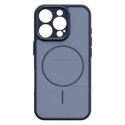 Чехол Matte MagSafe с защитой камеры в техпаке, iPhone 16, Blue